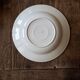 Set of 12 green patterned soup plates, Badonviller earthenware