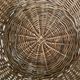 Rattan storage pouffe from the 60s-70s.