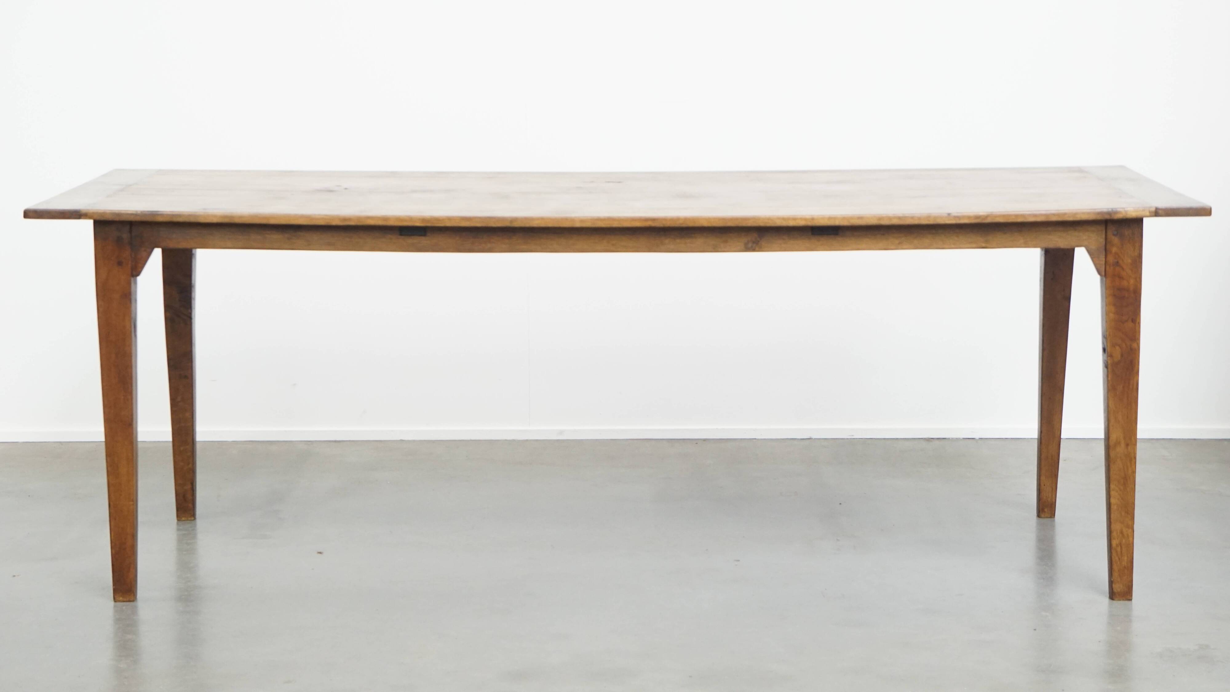 Antique French Oak Dining Table for 6 to 8 People