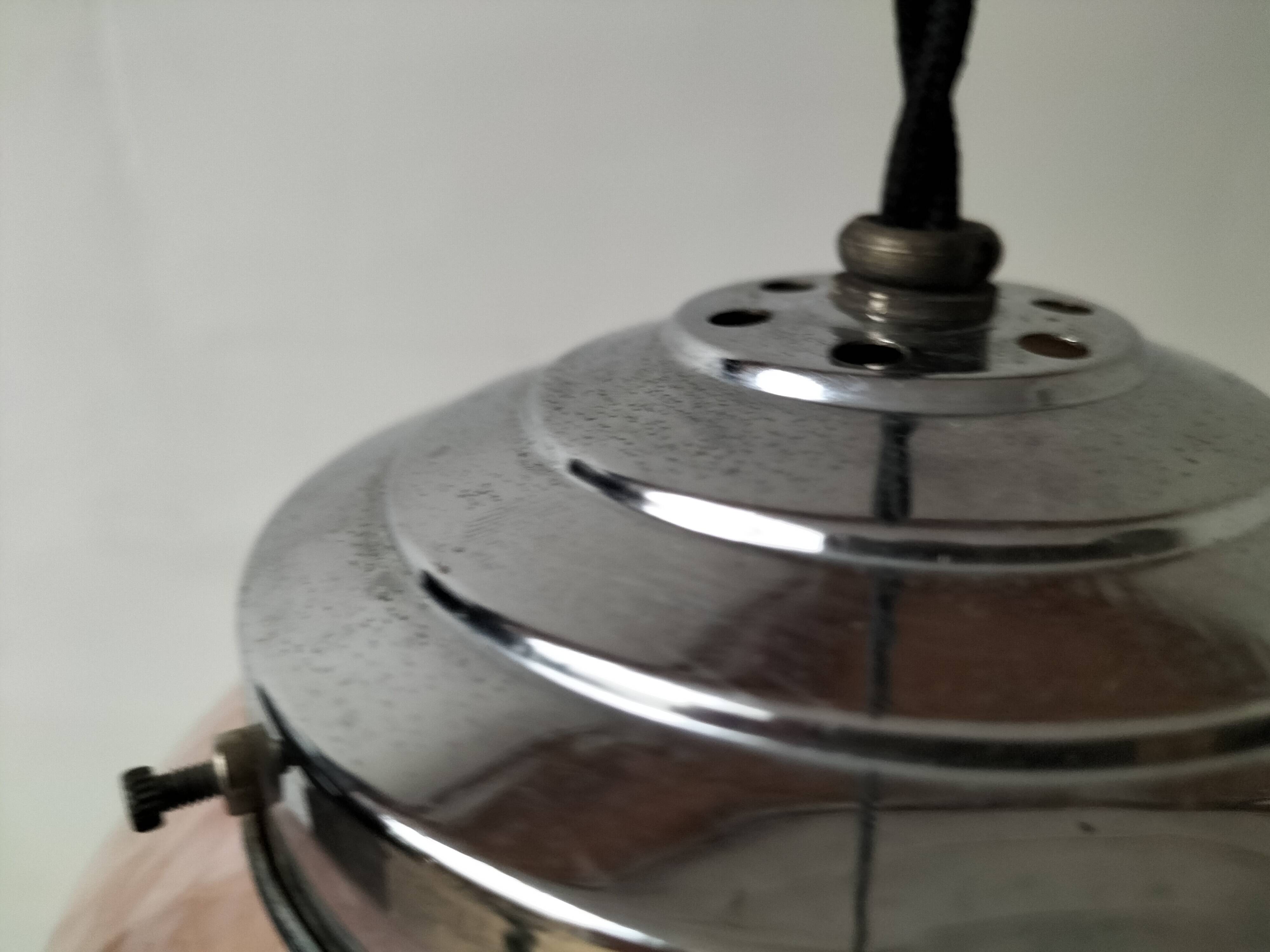 pink opaline pendant light