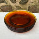 Set of 7 Duralex amber plates