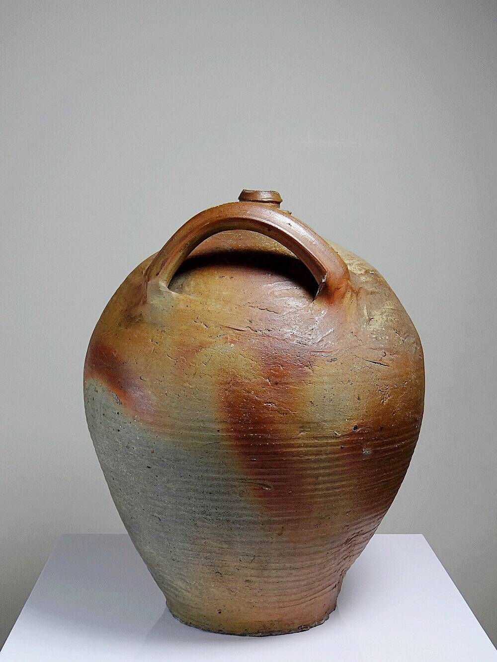Antique XXL stoneware jar, 19th century, French craftsmanship, Puisaye