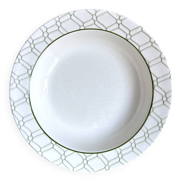 Grand plat rond creux Christian Dior en faïence italienne