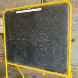 Tableau école pivotant jaune années 70/80