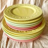 12 vintage plates