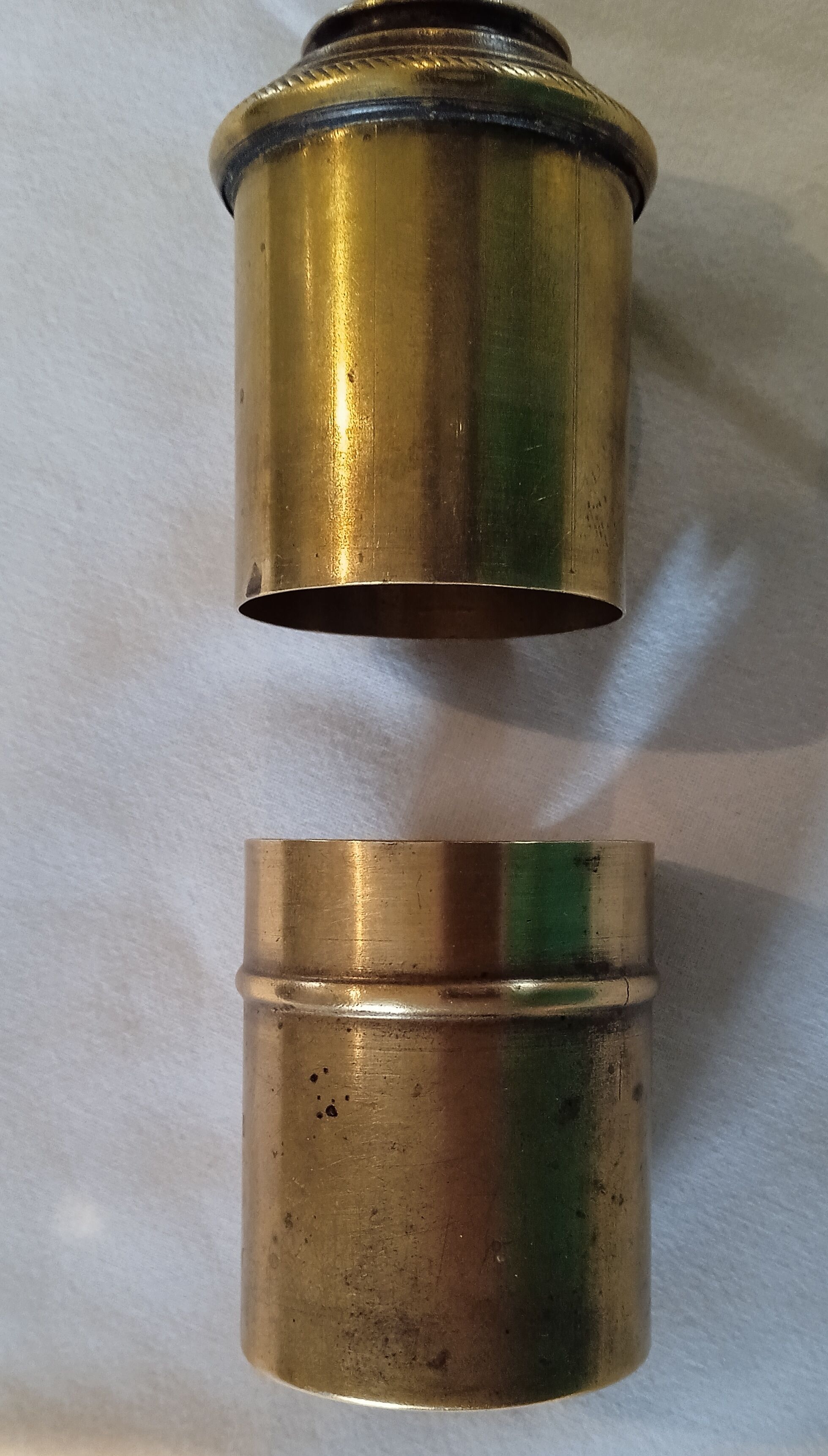 Antique brass magnifying glass