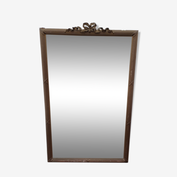Miroir ancien en bois doré, 105x166 cm