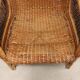 Vintage bamboo and wicker armchairs, Italy, 1950s-1960s.