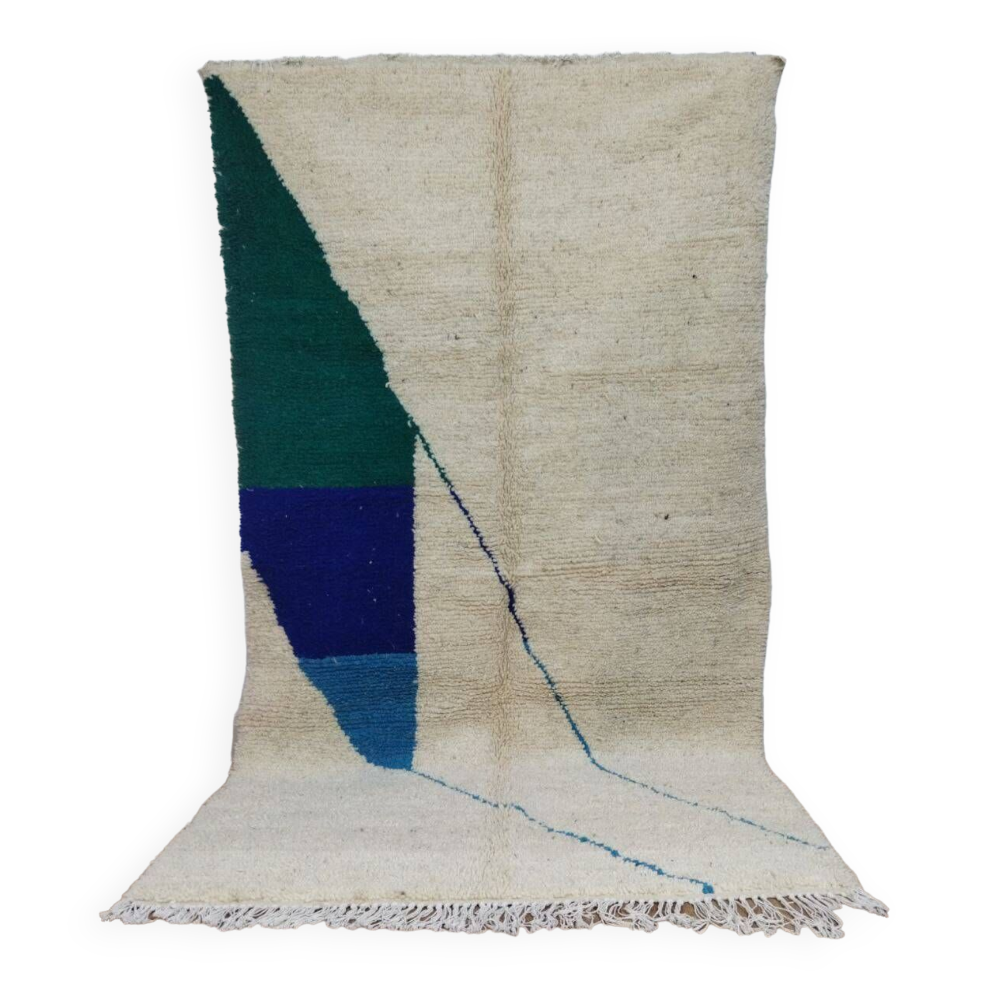 Handmade wool Berber rug