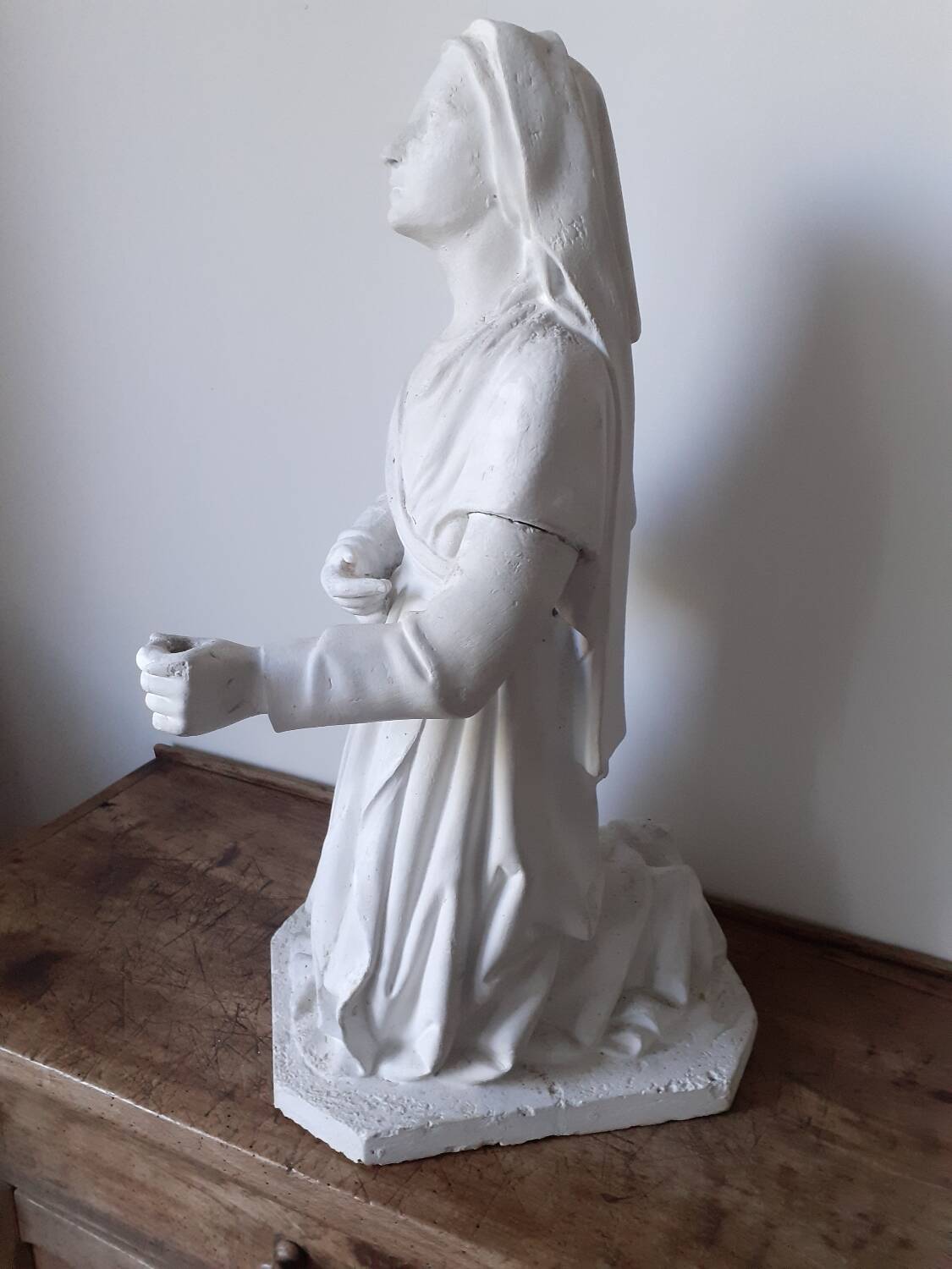 Religious statue of Saint Bernadette
