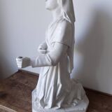 Religious statue of Saint Bernadette