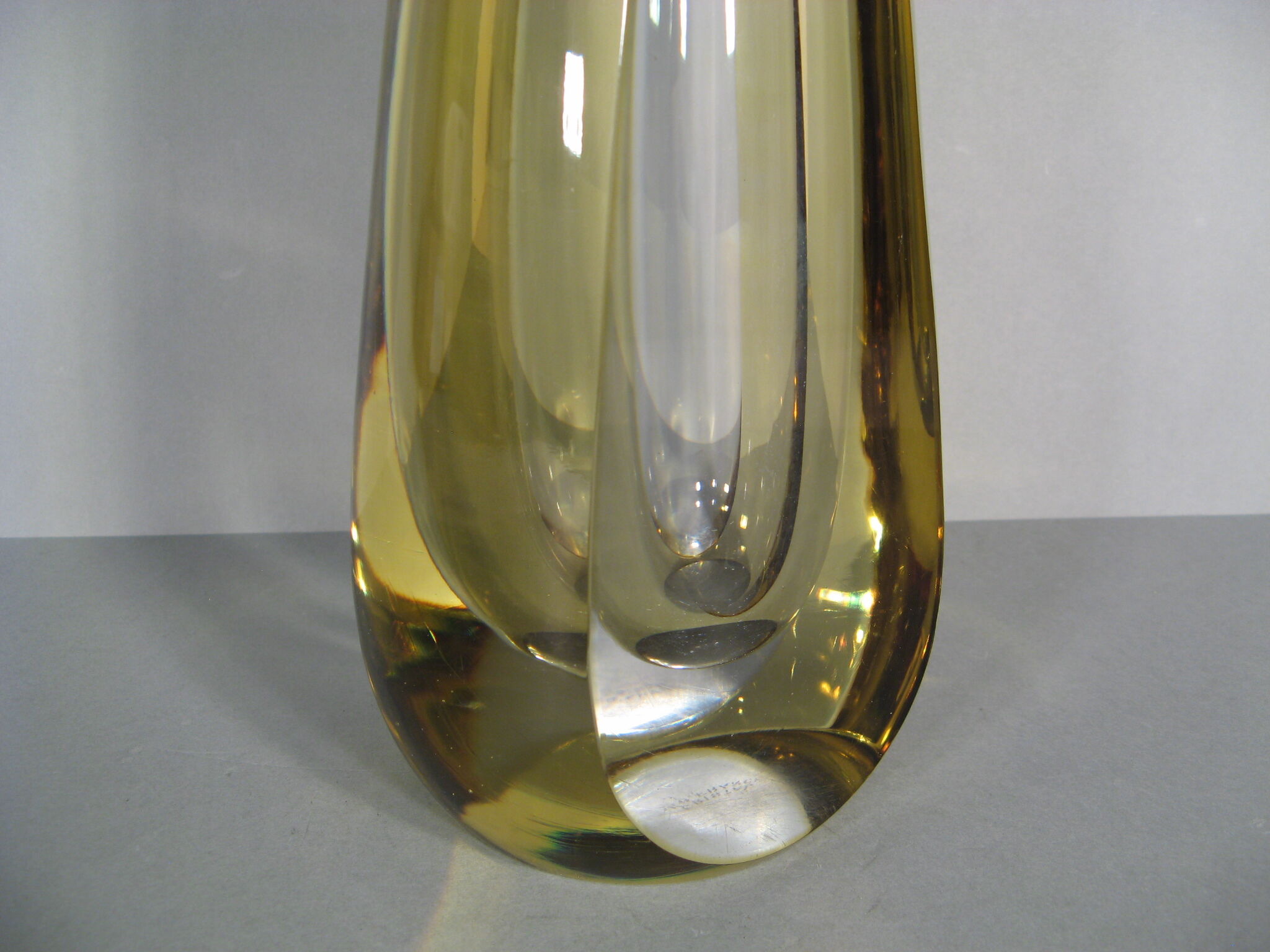 Vintage crystal vase j.b france 1970s