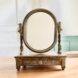 Table mirror, Vera Lucino, silver plated