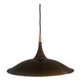Suspension vintage en laiton attribuée à Florian Schulz - Lampe design allemande faite main