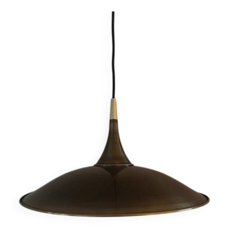 Vintage brass suspension attributed to Florian Schulz - Handmade German design lamp.