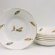 Set of 6 soup plates, bowl style “Digoin Sarreguemines / La Fontaine model”