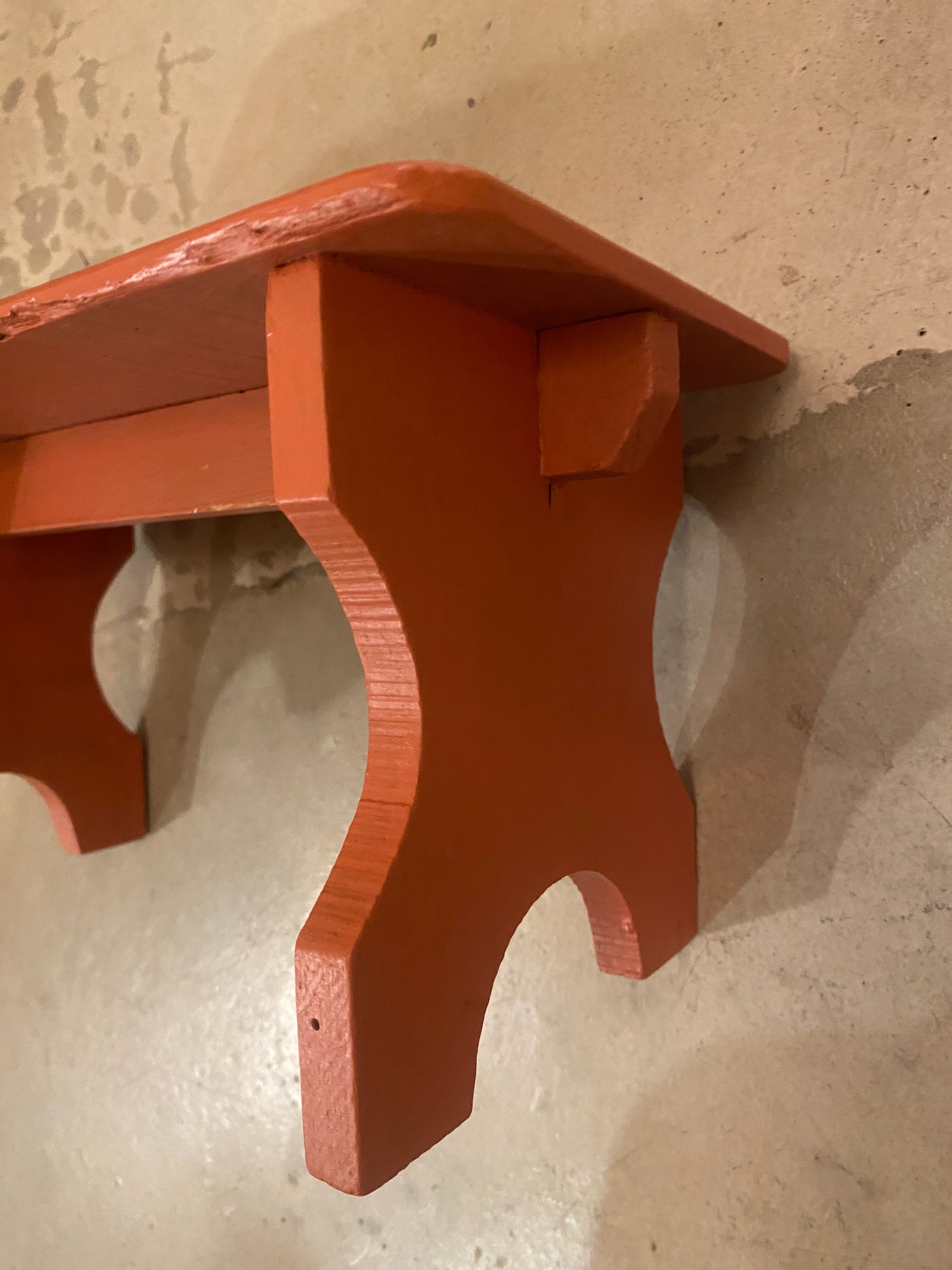 small wooden bench
