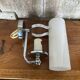 Old Delmas Disderot Wall Lamp Chrome Metal + White Opaline Vintage