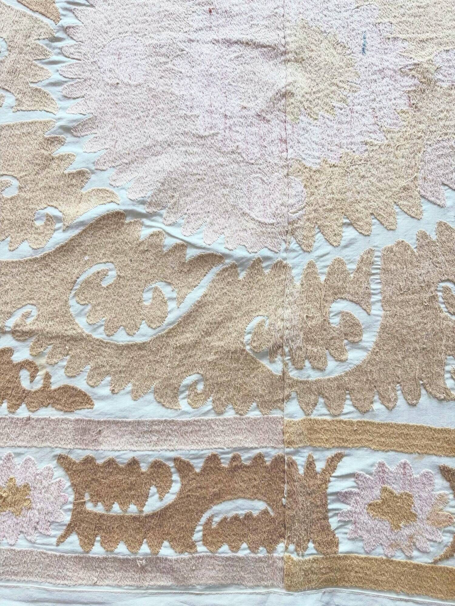 Vintage hand-embroidered tablecloth 145x150 cm