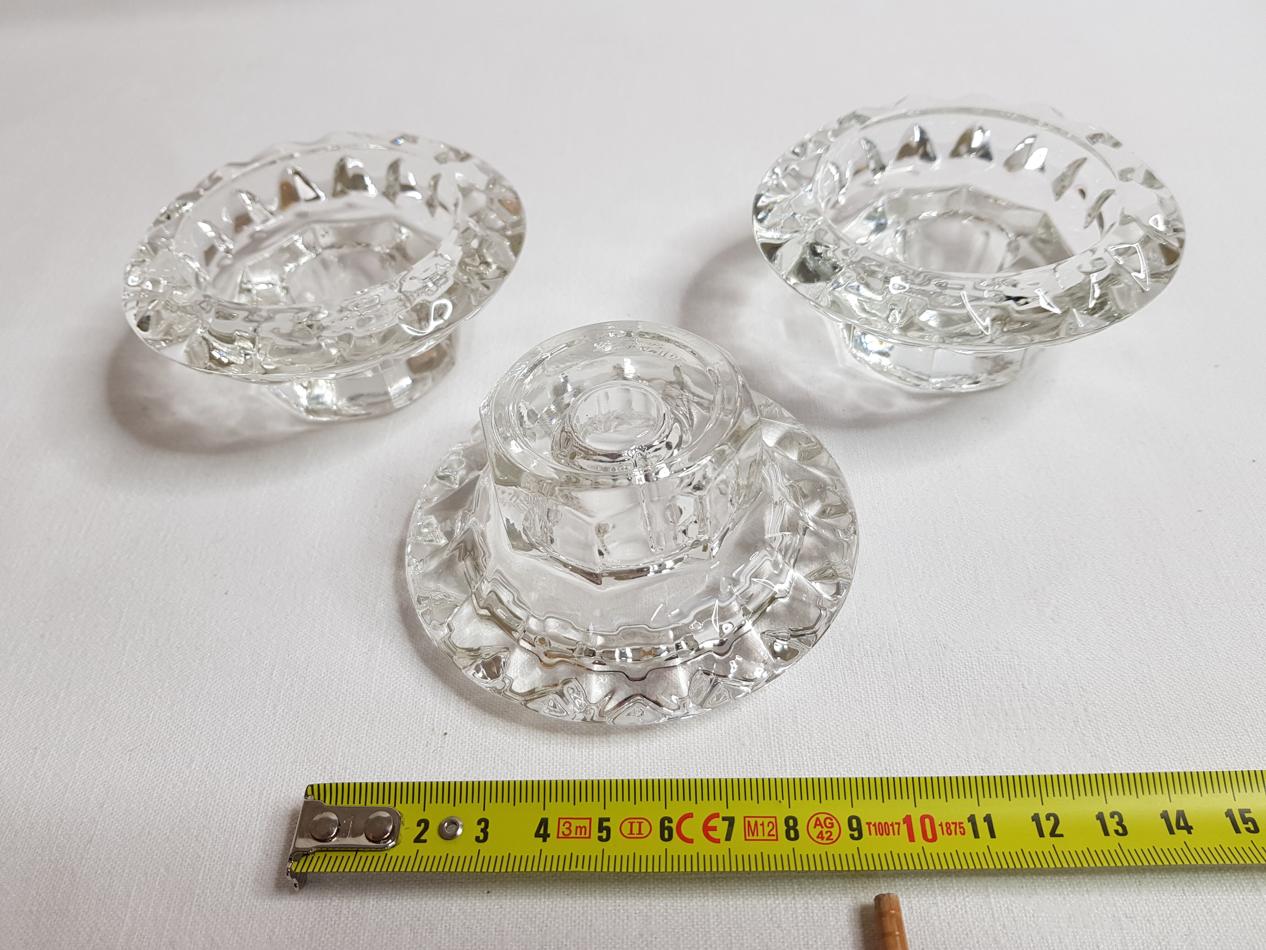 Set of three photophore, candlesticks