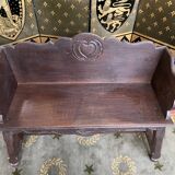 Rustic solid oak bench