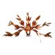 Monumental Vintage Wall Lamp with Golden Leaf Decor by Hans Kögl, 1960s