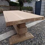Solid oak monastery table