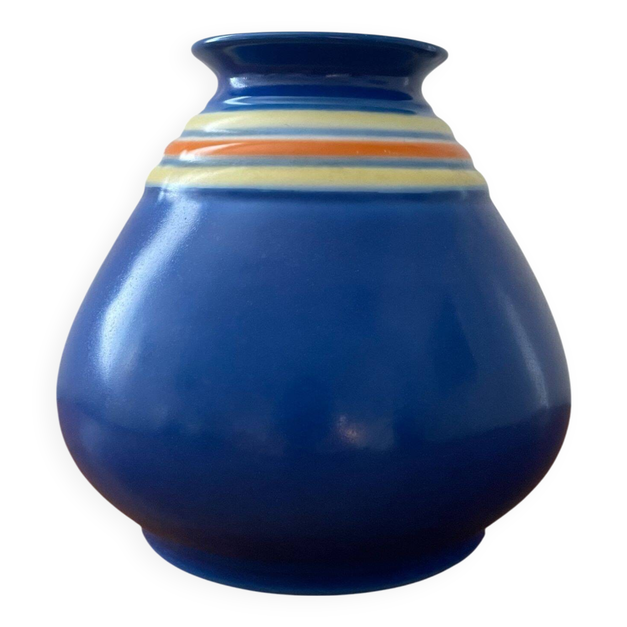 Glazed stoneware, ceramic vase, Art Deco style, Mosa Maastricht