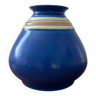 Vase style Art Déco en grès émaillé, Mosa Maastricht