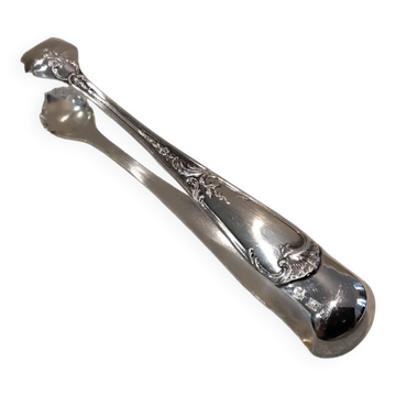 Pince à sucre métal argenté orfèvre Ercuis modèle Louis XV 29