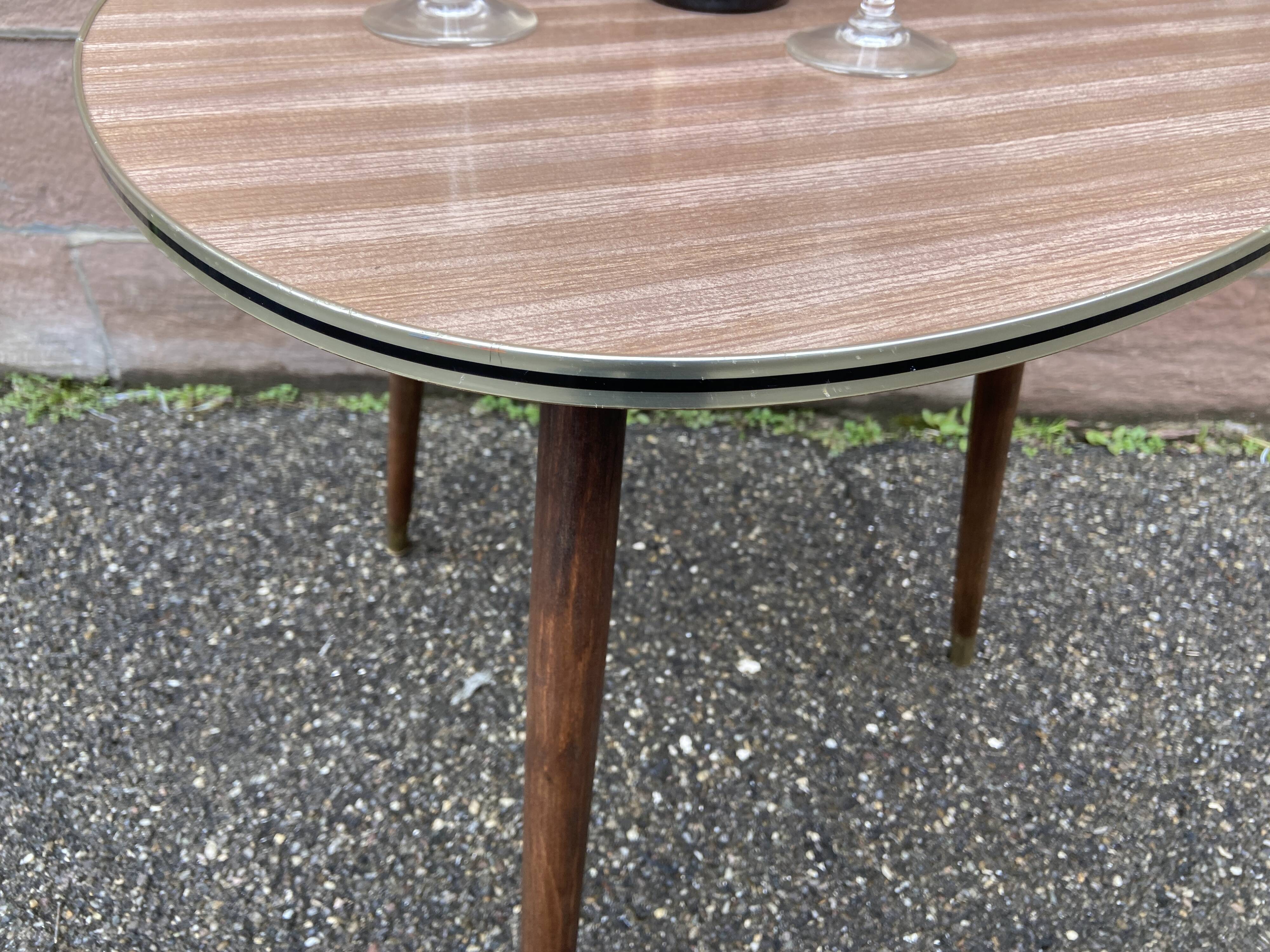 Vintage French Formica cocktail coffee table 1960 bohemian decor