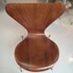 Set of two Franz Hensen series 7 (3107) Arne Jacobsen vintage chairs.