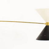 Butterfly black and white asymmetric lustre