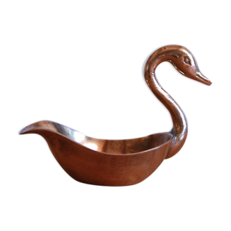 Brass swan pocket empty