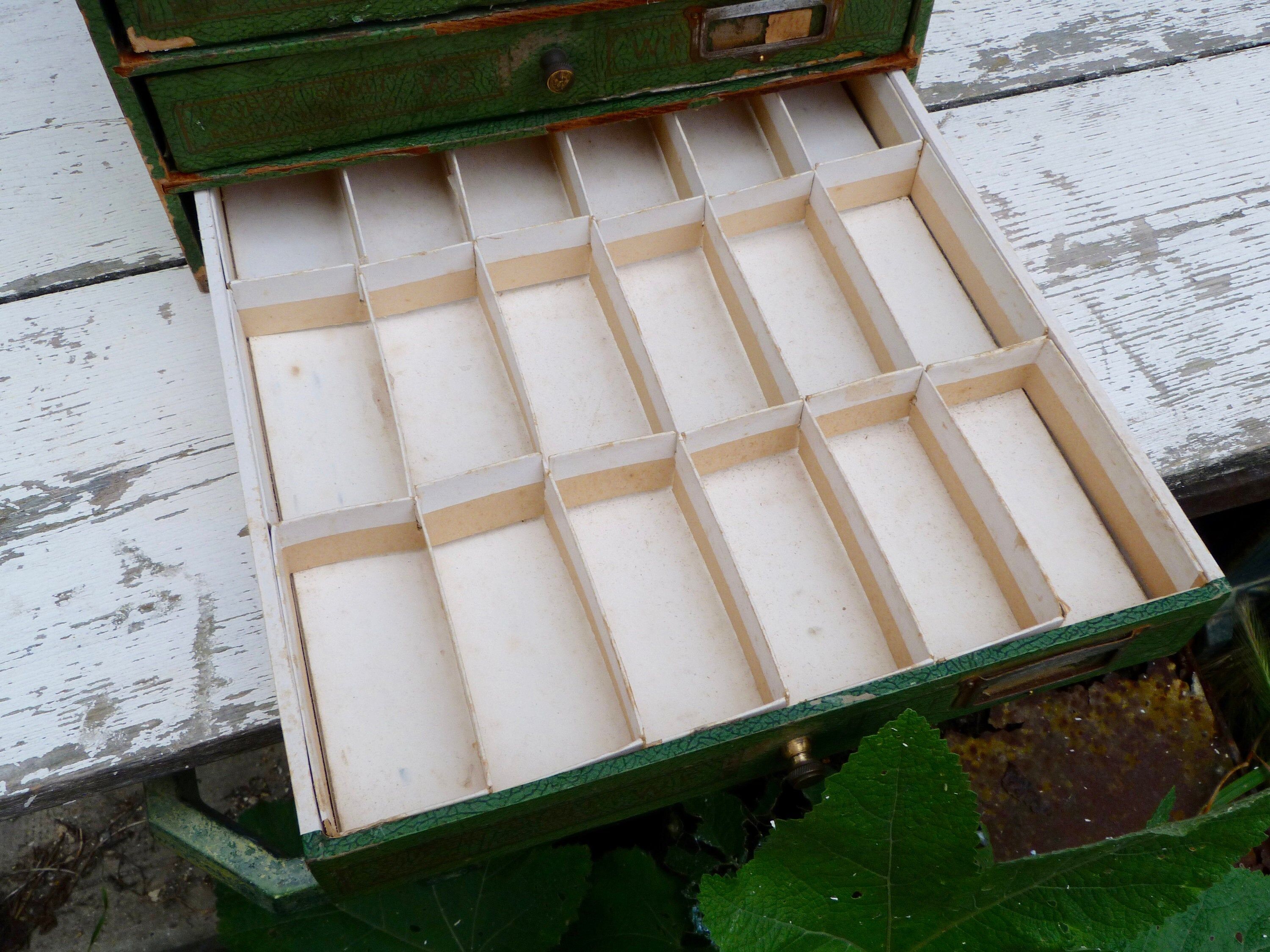 Old haberdashery furniture with drawers