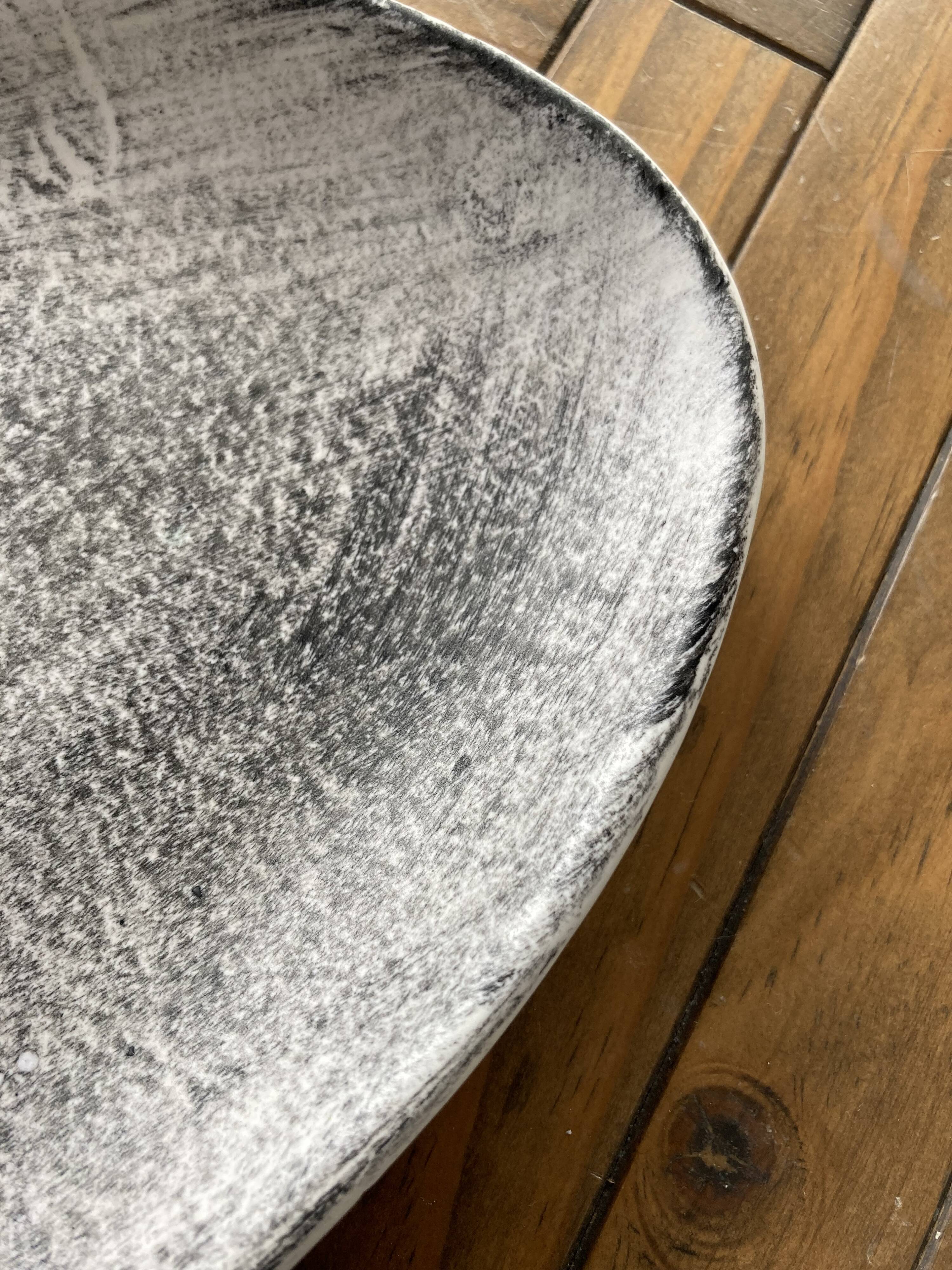 Plat "Crépuscule" Manufacture Niderviller années 50