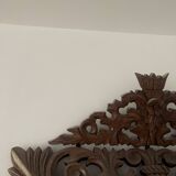 Carved wooden mirror