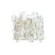 Pair Of Mid Century Ice Glass Wall Lamps From Kalmar Franken, Austria,1960s