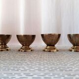 Lot of 4 brass cockroaches