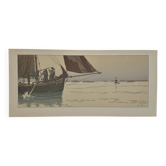 Lithograph by Henri Rivière, The Magic of the Hours - The Calm