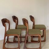 4 Baumann sleigh chairs