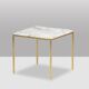 Pair of marble and gilt bronze end tables. 1970s.