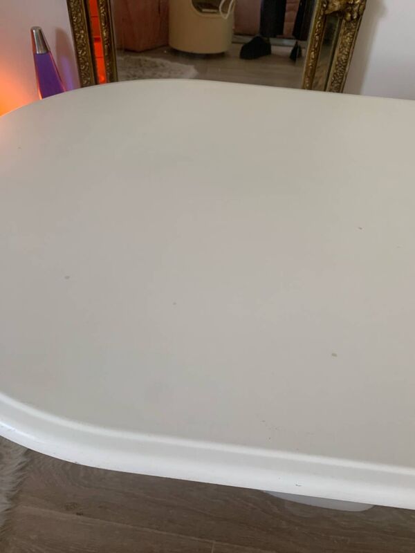 Table basse pied tulipe Gautier vintage