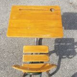 Vintage 1-seater school desk 50