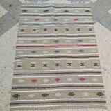 Traditional kilim carpet with Berber motifs 100x145cm
