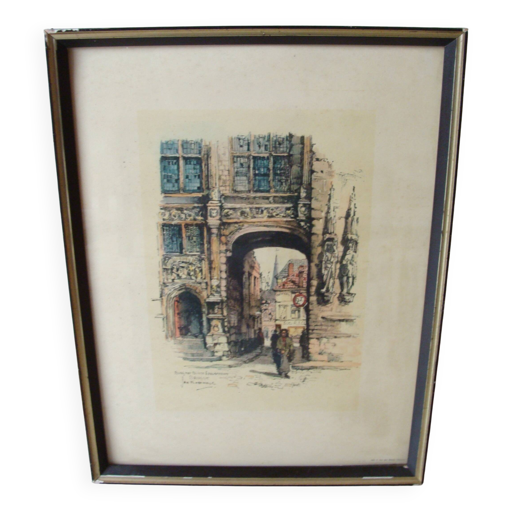 Engraving of Brugge / Jon Korthals