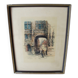 Engraving of Brugge / Jon Korthals