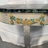 Console murale de style Louis XVI en bois laqué XX siècle