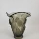 Art Deco glass tulip vase Czechoslovakia