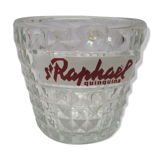 Saint Raphael quinquina ice bucket made of Ancient chiseled glass